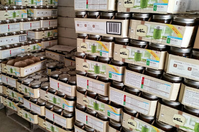 wholesale warehouse - pallets of jars